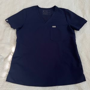 Women's SMALL Navy Catarina™ - One-Pocket Scrub Top